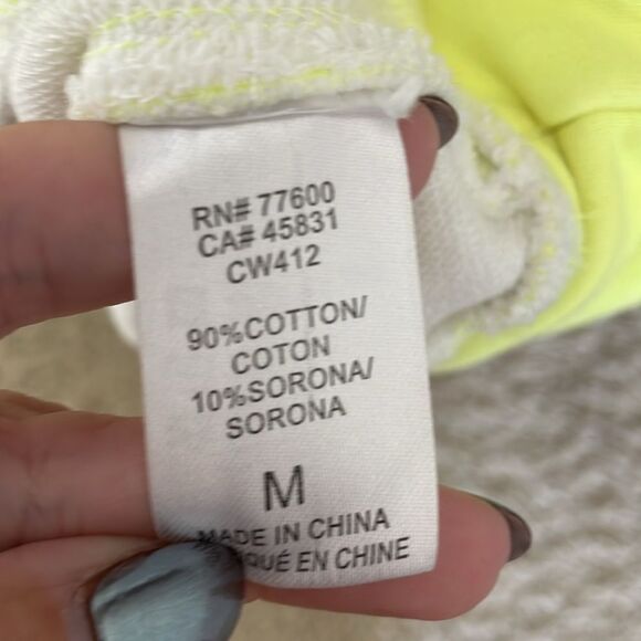 Chaser Cold shoulder neon ombre Sweatshirt - Picture 4 of 4